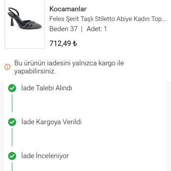 FLO Ayakkabı Kullanılan Ürünü Satıp Ürünü İade Almayan Firma