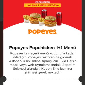 Popeyes'ten Şikayetçiyim Ben