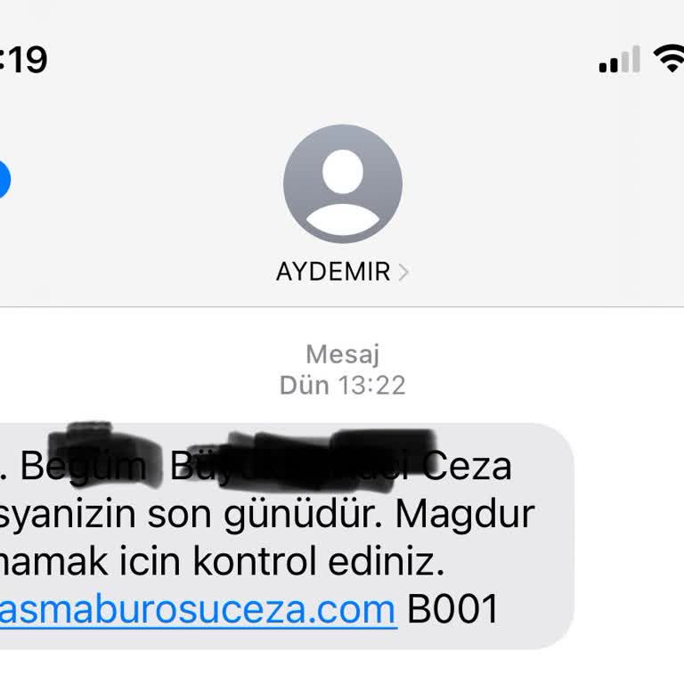 Aydemir Hukuk (SMS) Şüpheli Mesaj!
