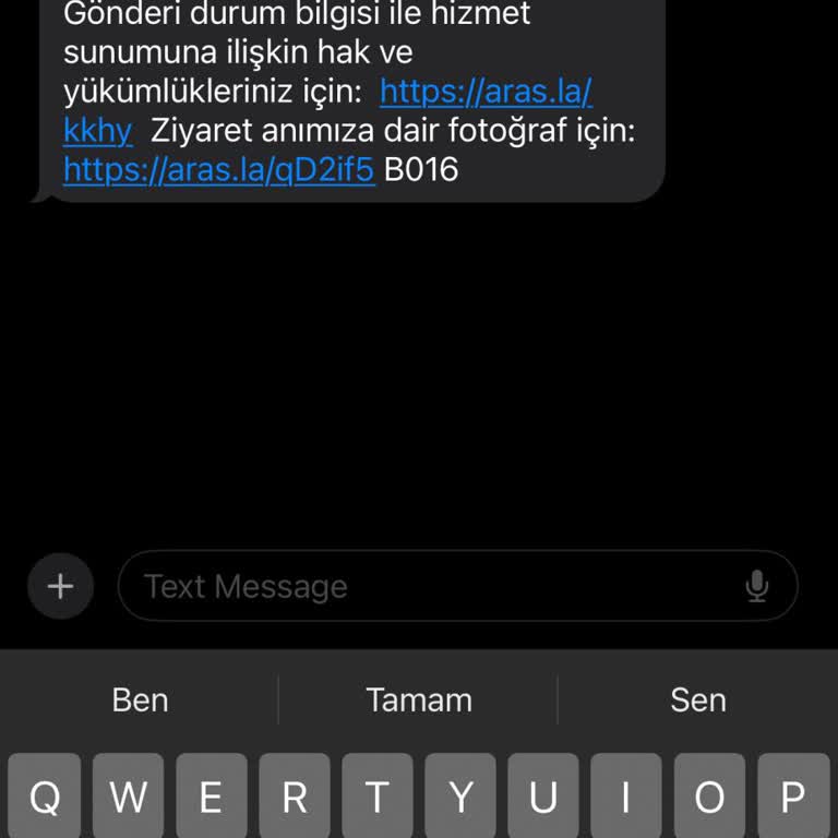 Aras Kargo Sipariş Getirmeme Problemi
