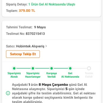 Trendyol Kargopark Teslim Alamadığım Kargo