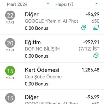 Google Remini Usulsüz Ödeme Tahsili