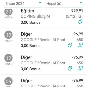 Google Remini Usulsüz Ödeme Tahsili