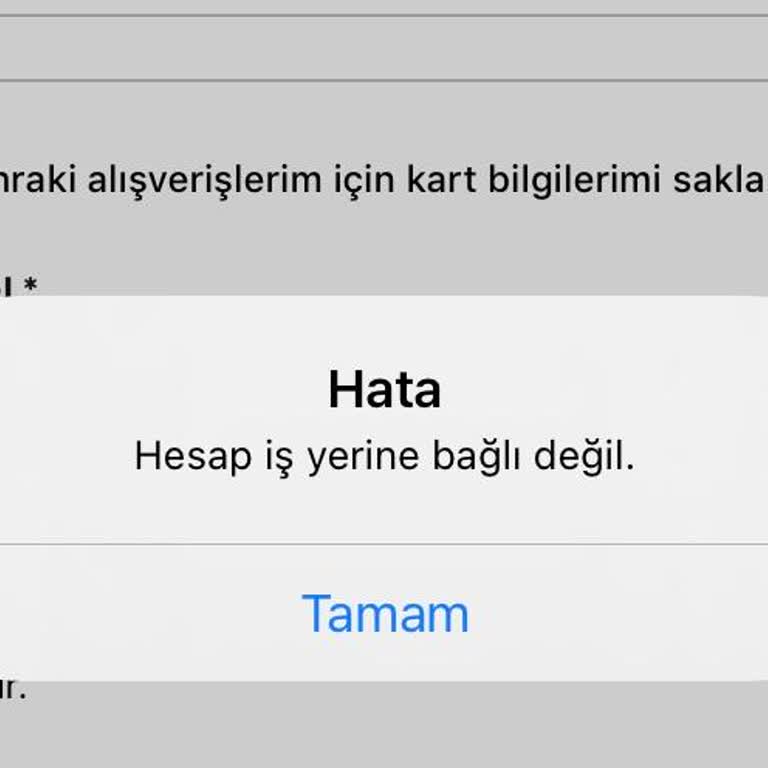 Beymen İş Yerine Bağlı Değil Hatası