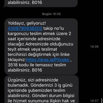 Aras Kargo Teslim Gerçekleştirmeyen Kurye