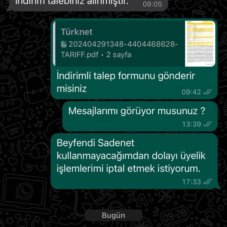 Kendisini TurkNet Çalışanı Olarak Tanıtan Sadenet