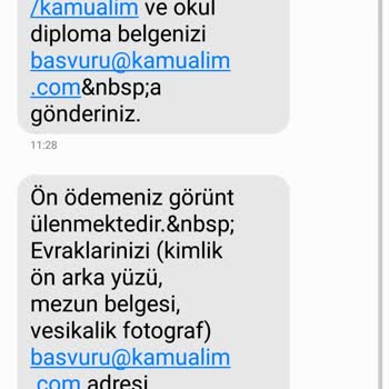 Basvuru@kamualim.com Den Şikayetçiyim