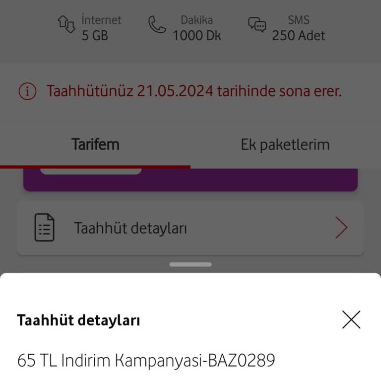 Vodafone 12 Aylık Sözleşmemi 11 Ayda Sonlandırdı