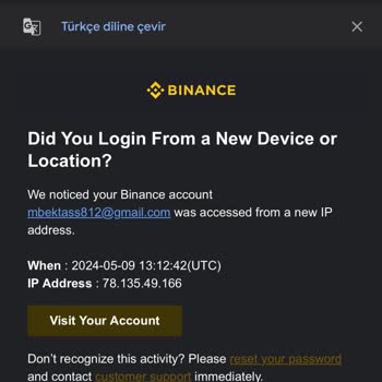 Binance Hesabım Hacklendi Çalındı