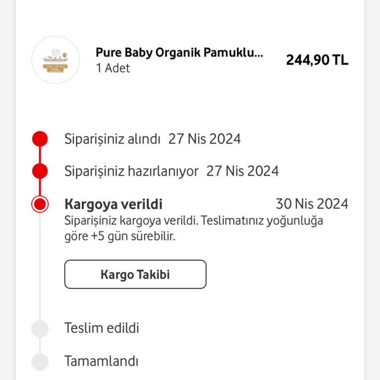 Vodafone Her Şey Yanımda Vodafone Uygulaması Ürün Teslimatı Gecikmesi