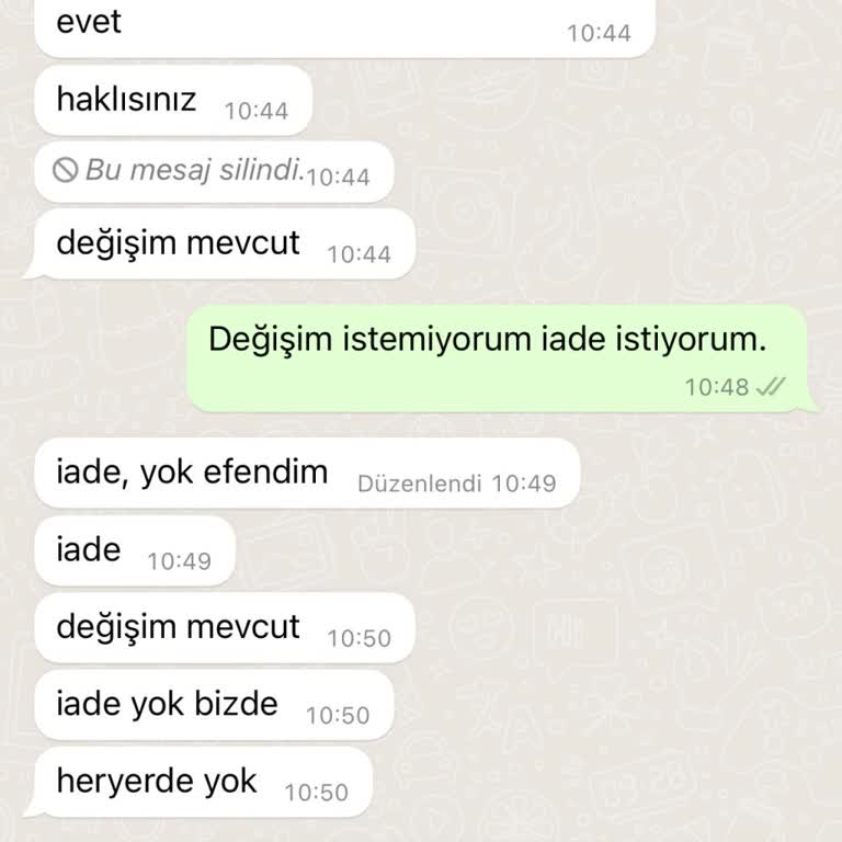 Kaylule Butik İade Sorunu