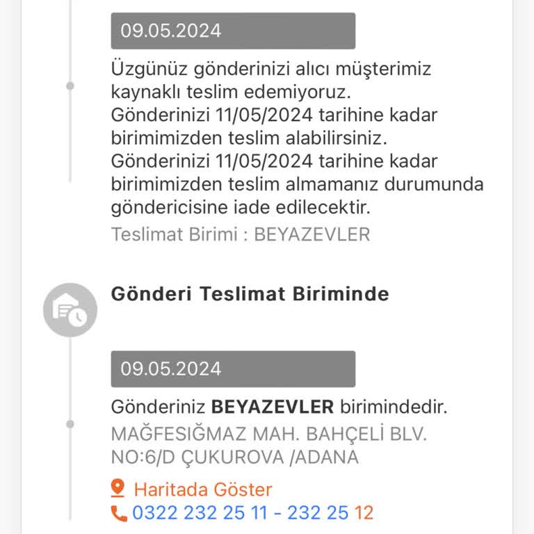 MNG Kargo Beyazevler Şubesinden Şikayetçiyim