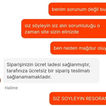 Migros Yemek Siparişimi Teslim Etmedi Mağdur Etti