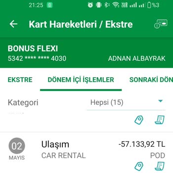 Yolcu360 Kartımdan Haksız Yere Çekilen 1572,78 Euro İade Talebi