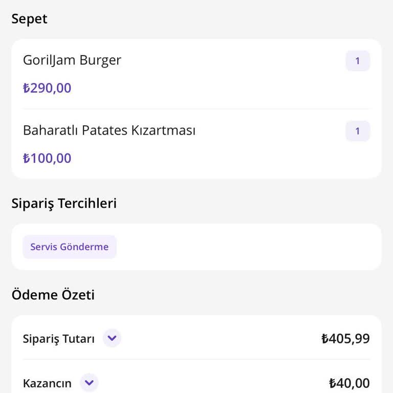 GetirYemek Sipariş İptali Ve İade Sorunu