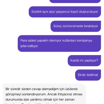 Getir - Sürekli Yaşanan Mağduriyet