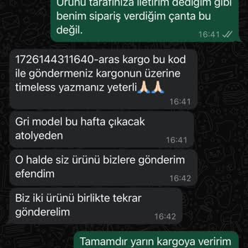 Timelessbags (Instagram: timelessturkiye) İşletmeden Beklentiniz Olmasın!