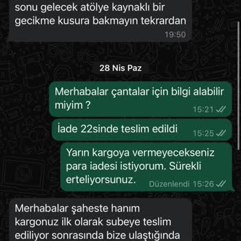 Timelessbags (Instagram: timelessturkiye) İşletmeden Beklentiniz Olmasın!