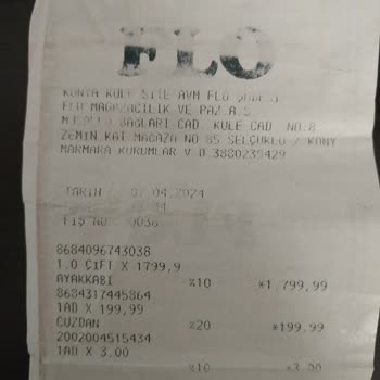 FLO Mağazası Ayakkabı Şekil Bozukluğu