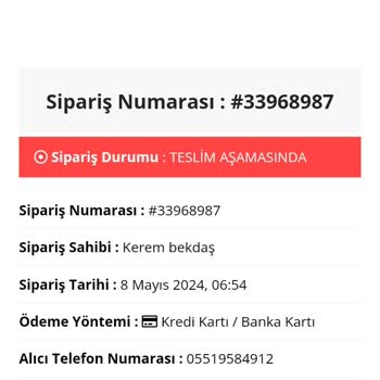 VPazari.com Ürün Teslim Edilmiyor