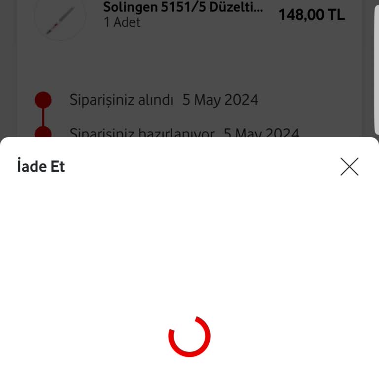 Vodafone Her Şey Yanımda İade Sorunu!