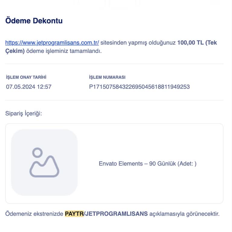 Jet Program Lisans Ödeme Almasına Rağmen Lisansı Göndermedi