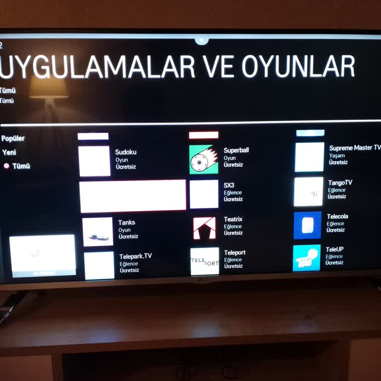 LG TV Uygulama Mağazasında Tabii Olmaması.