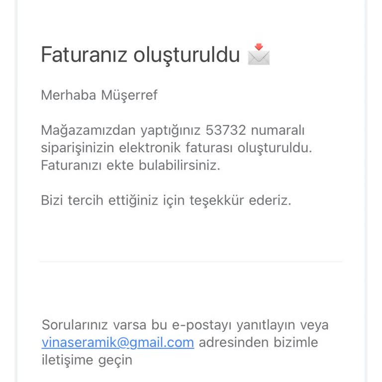 Vina Seramik Siparişim 45 Gün Oldu Hala Gelmedi