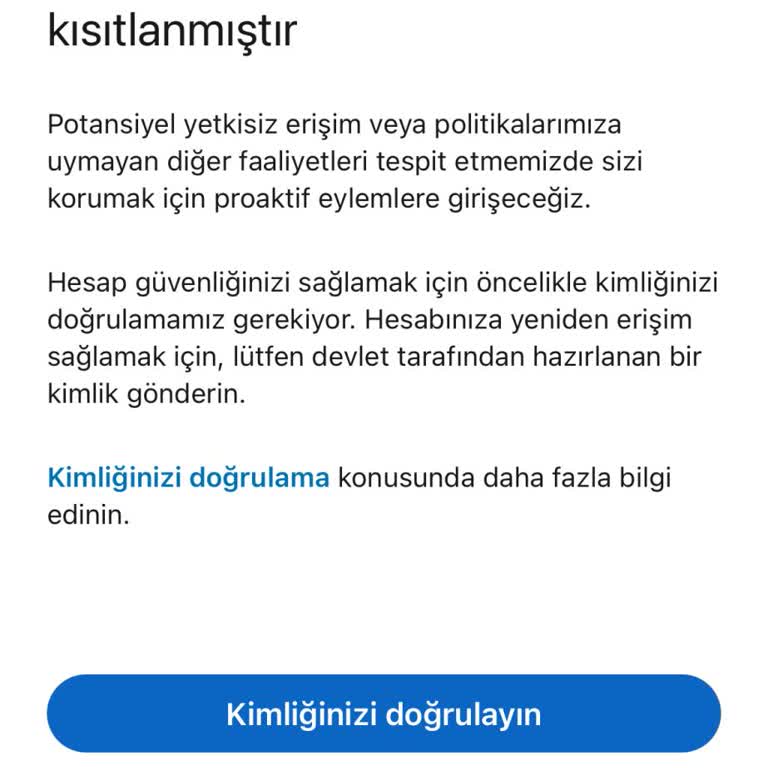 Linkedin Profilim Sebepsiz Yere Kısıtlandı!