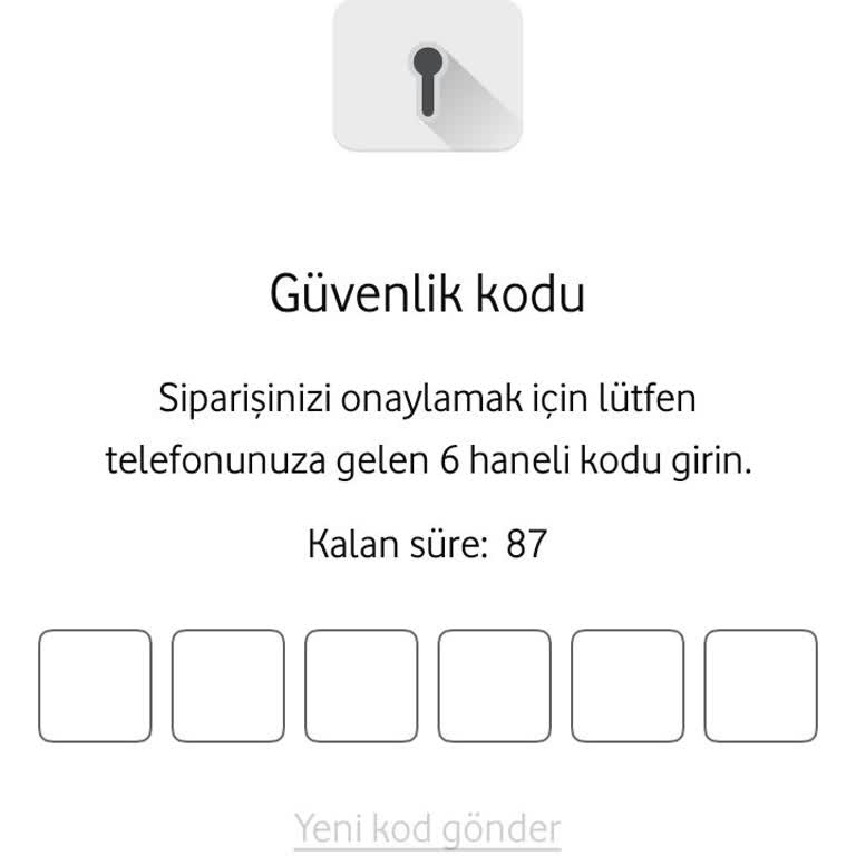 Vodafone Onay Kodu Gelmiyor