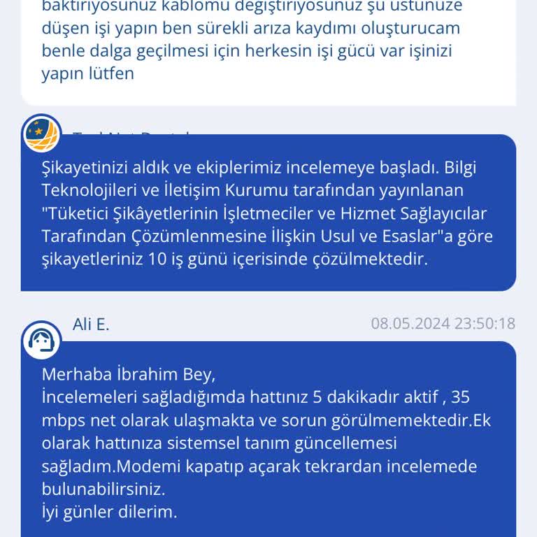 TurkNet İnternet Pişmanlığı Mağduriyeti