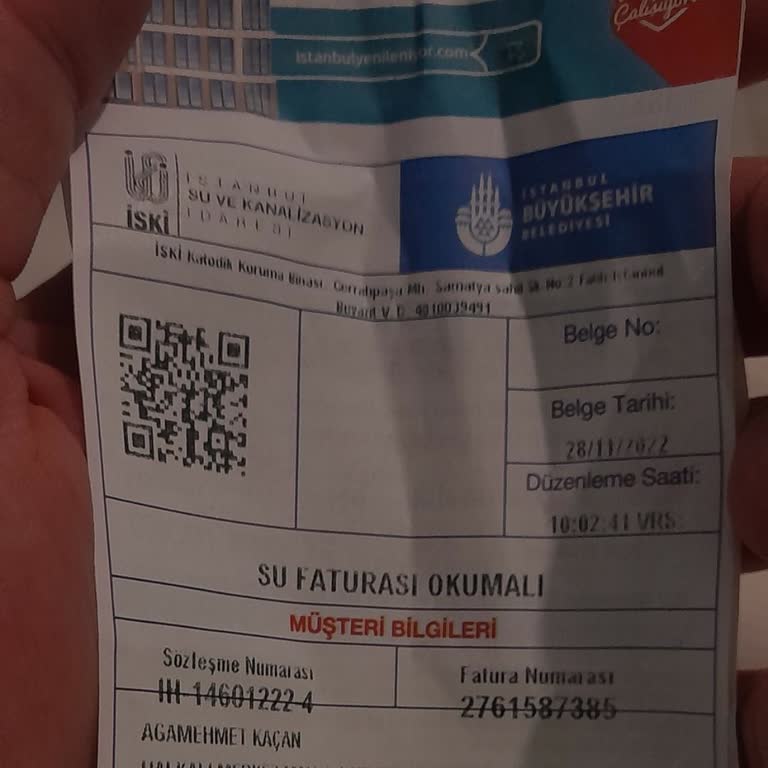 İBB - İstanbul Büyükşehir Belediyesi Su Faturam Ödemem Gerekenin Ücretin Kat Ve Kat Üstünde Olması