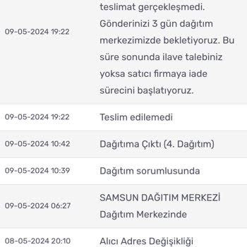 KARGOMsende Teslim Edilmeyen Kargo