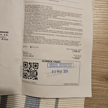 Global Blue'nin Vergi İadesini Hesabıma Yatırmaması