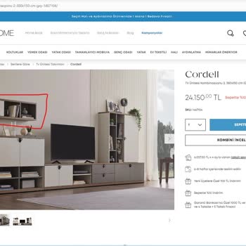 Enza Home Serdivan Eksik Ürün Sattı Ve Eksik Ürünü Tamamlamıyor