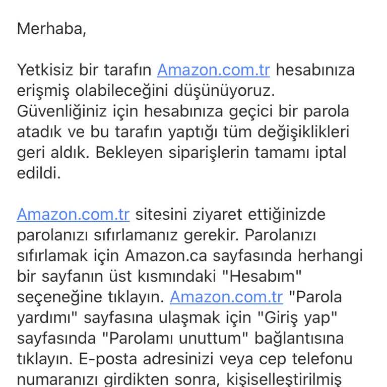 Amazon'da Sipariş Ve İade Sorunu Yaşadım