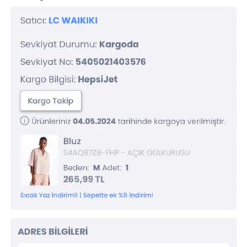hepsiJET Hediye Aldığım Kargom Teslim Edilmedi