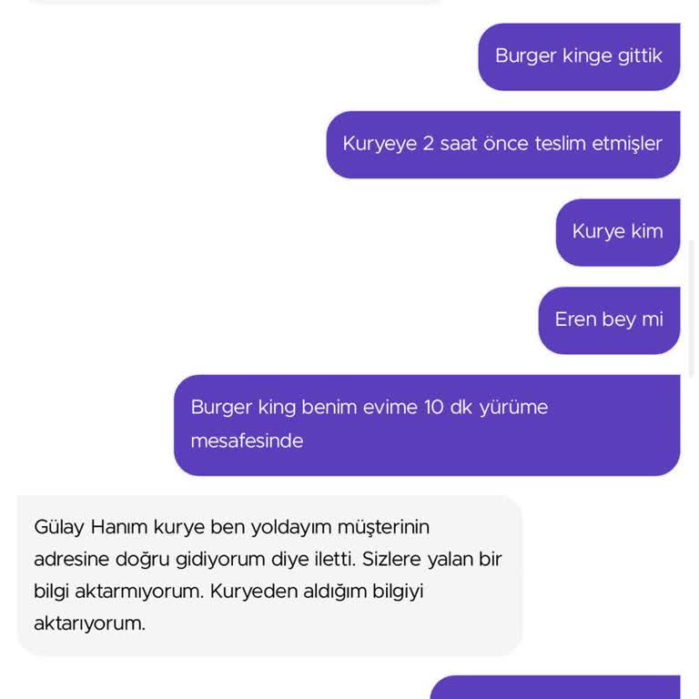 Getir Yemek 2,5 Saat Süren Sipariş Teslim Edememe Sorunu