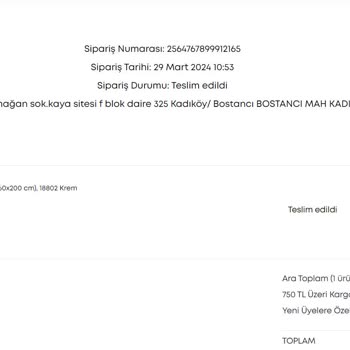 Enza Home Ve Horoz Lojistik Ücretini Alıp Ürünü Teslim Etmiyor