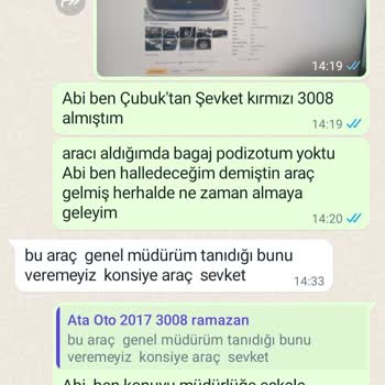 Peugeot Ankara'daki Bayiden Araç Alımında Eksik Parça Sorunu