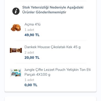 Carrefour SA Online Siparişleri Şikayetçiyim