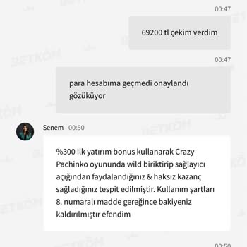 Betkom Usulsüzlük Bahanesiyle 70bin TL'mi Vermediler