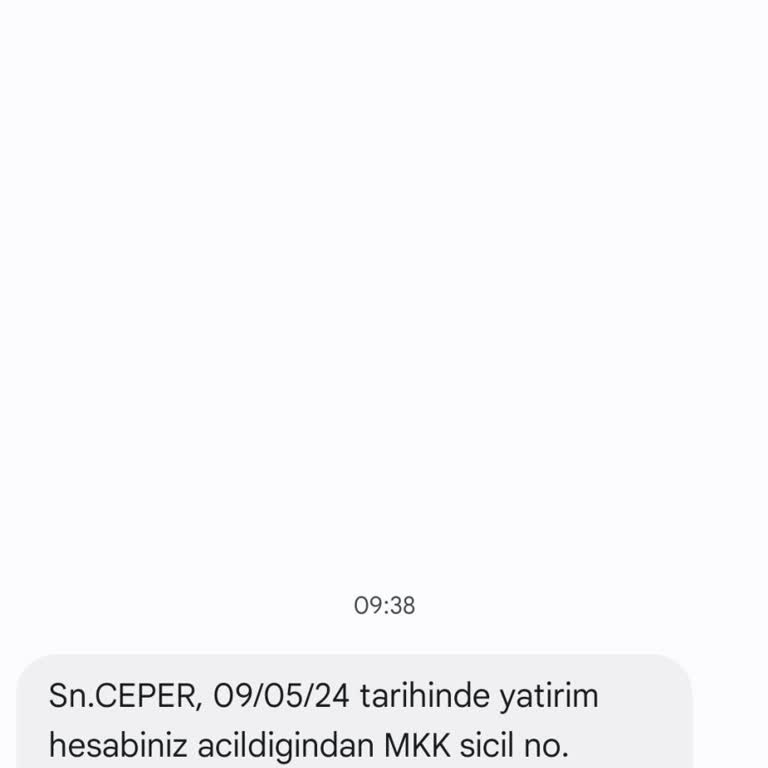 Merkezi Kayıt İstanbul MKK Onay Dışı Hesap Açılımı