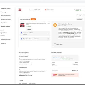 Hepsiburada'nın Sipariş Verdiğim Ürünü Göndermemesi