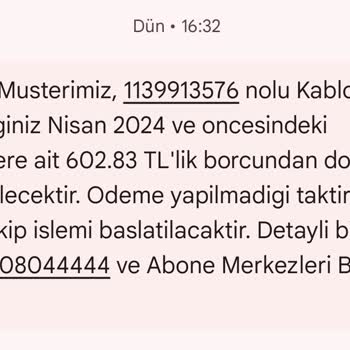TÜRKSAT Kablo Net Fazla Fatura Çıkardı.