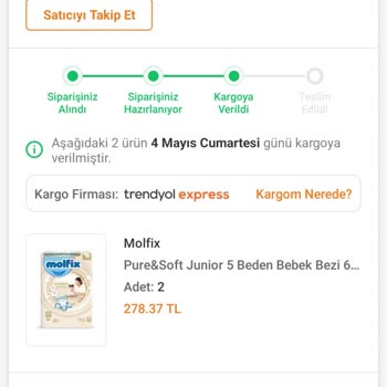 Trendyol Bulunamayan Bebek Bezi Paketi