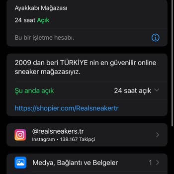 Realsneakers (Realsneakers.tr) Realsneakers.tr Instagram Sayfası İade Ödemesi Yapmıyor