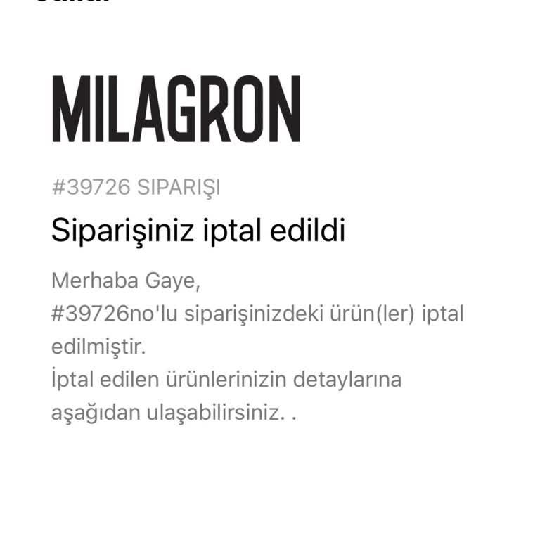 Milagron Online Satış Markaya Güvensizlik Oluşturdu