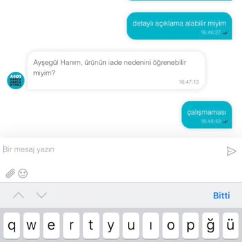 A101 Online Alışverişte Yaşadığım Sorun