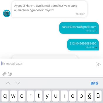 A101 Online Alışverişte Yaşadığım Sorun